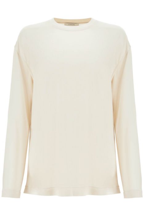 lemaire long-sleeved silk t-shirt for
