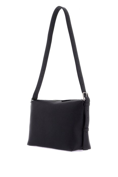 balenciaga leather credit messenger bag