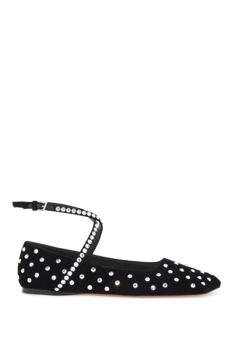 amina muaddi ballerine ane crystal
