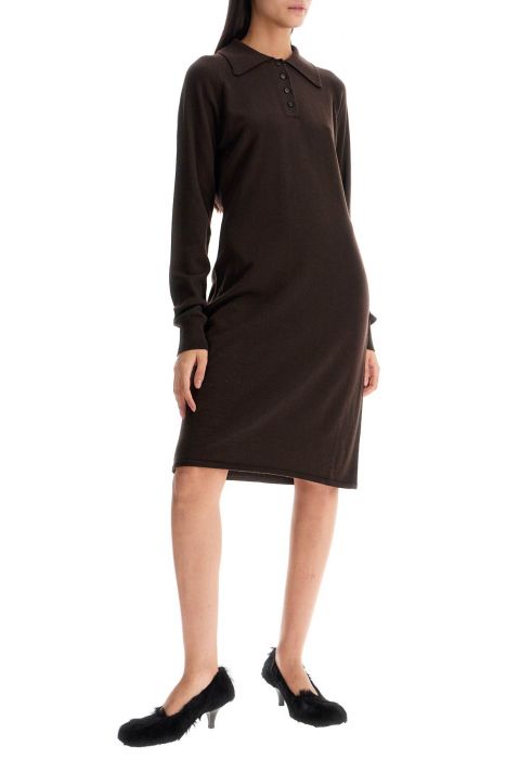filippa k merino wool polo dress in