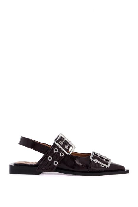 ganni slingback flats