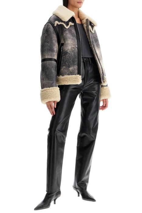 agolde '90's recycled leather pinch waist