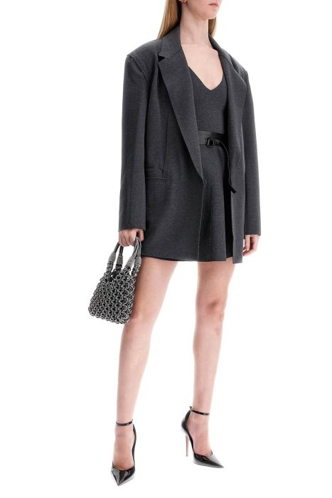 norma kamali grace jersey mini dress for women