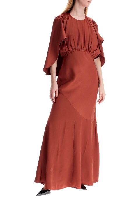 zimmermann maxi dress eden with cape sleeves