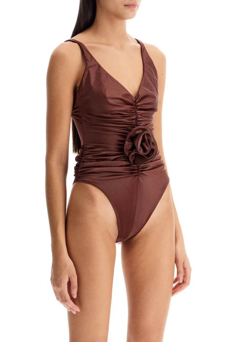 magda butrym ruffled one-piece swimsuit with