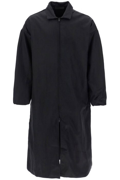fear of god essentials long nylon jacket with logo patch.