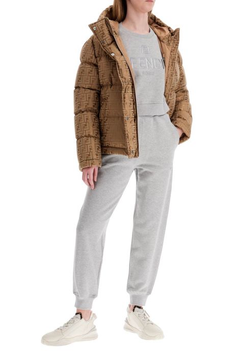 fendi jogger pants with embroidered logo