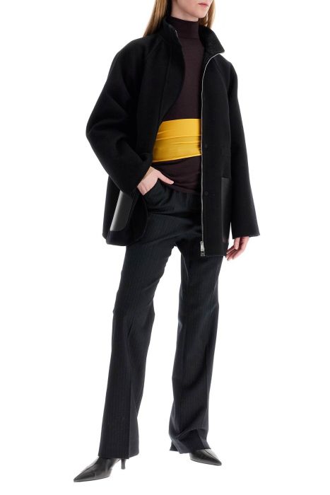 fendi tailored wool pinstripe trousers