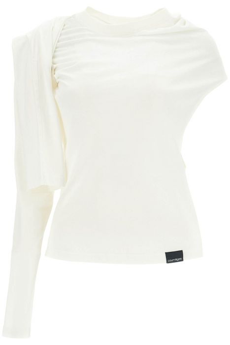 courreges asymmetric t-shirt