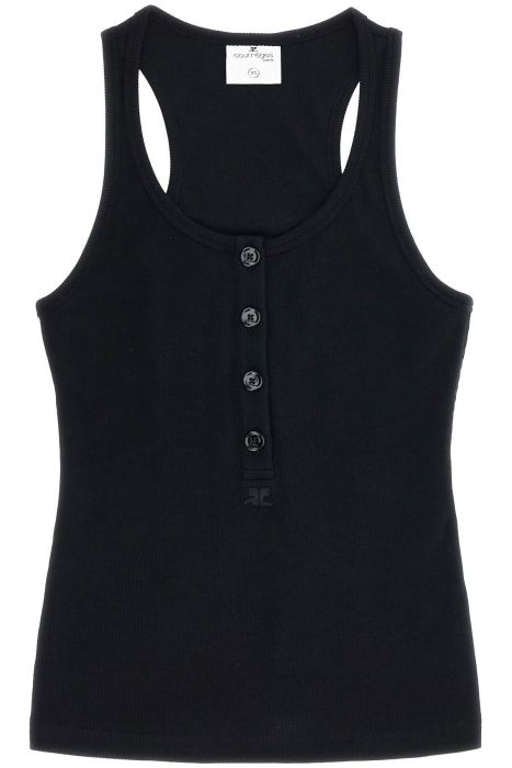 courreges 90's ribbed tank top with