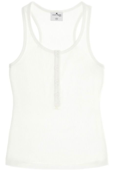 courreges 90's ribbed tank top with