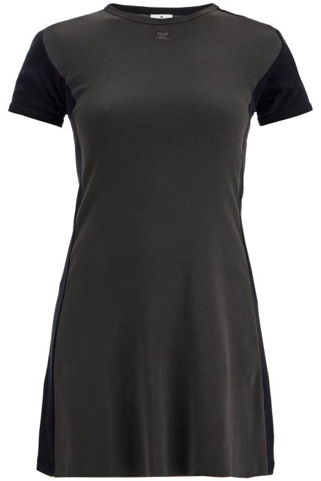 courreges mini contrast frame dress