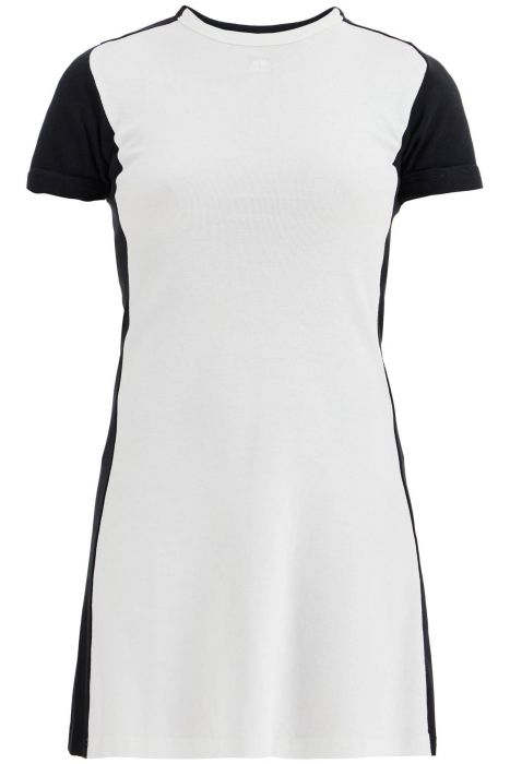 courreges mini contrast frame dress