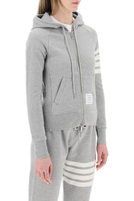 thom browne 4-bar full zip hoodie