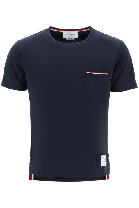 thom browne t-shirt con taschino rwb