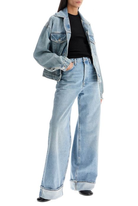 agolde denim dalton balloon jacket with