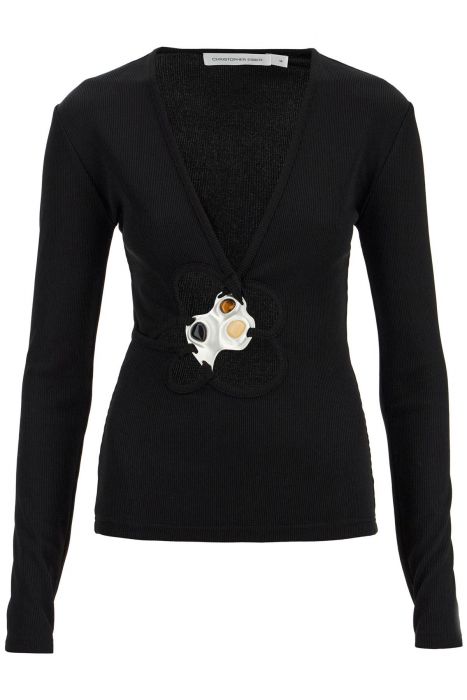 christopher esber long-sleeved trio stone top