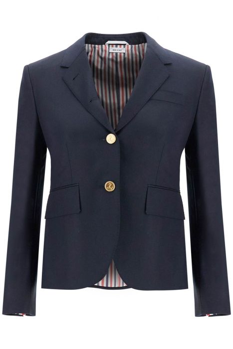 thom browne single-breasted cropped jacket in 120's wool