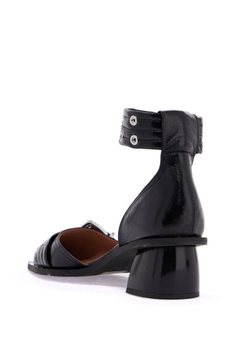 ganni décolleté con cinturino feminine buckle