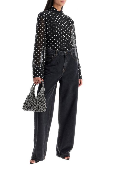 rotate chiffon blouse with sequins