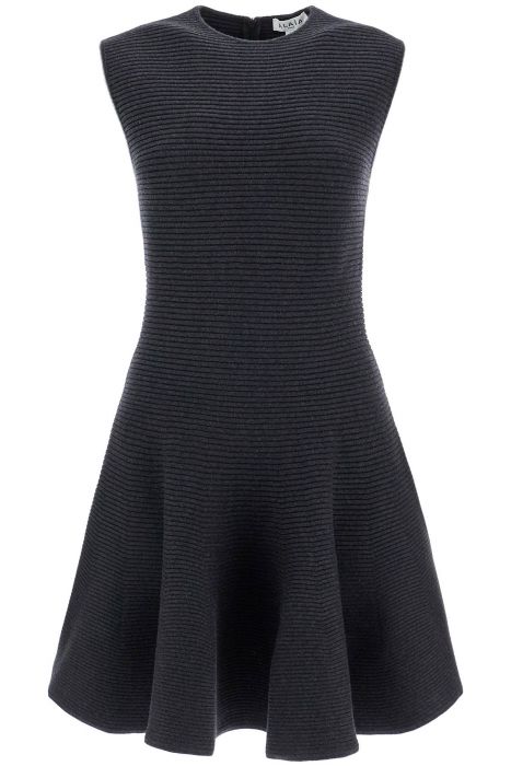 alaia 'ribbed knit skater dress with