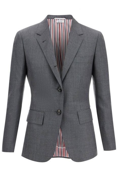 thom browne wool twill jacket in slim fit style