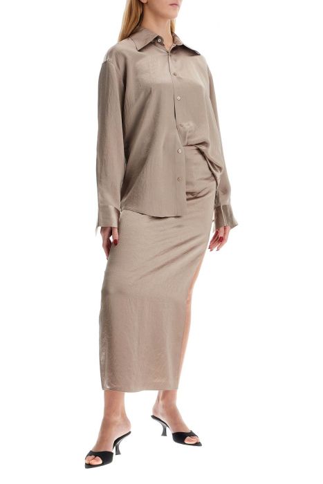 filippa k camicia in raso increspato