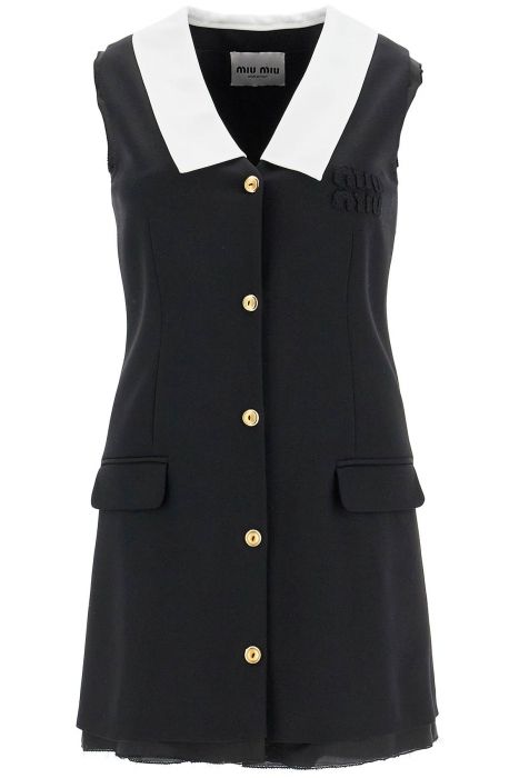 miu miu mini abito smanicato in lana