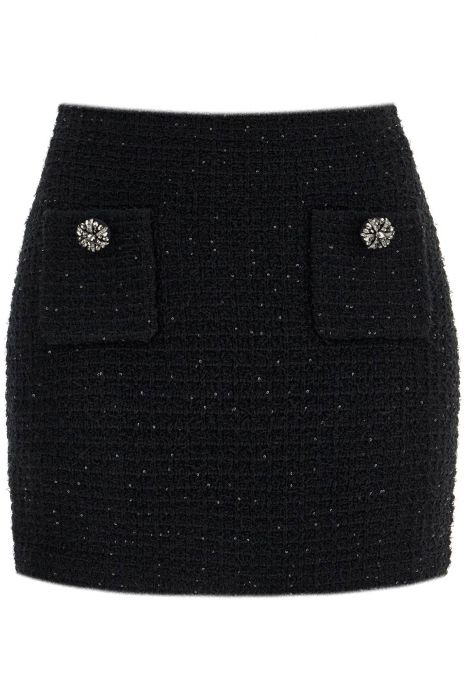bra632 sequined mini sk