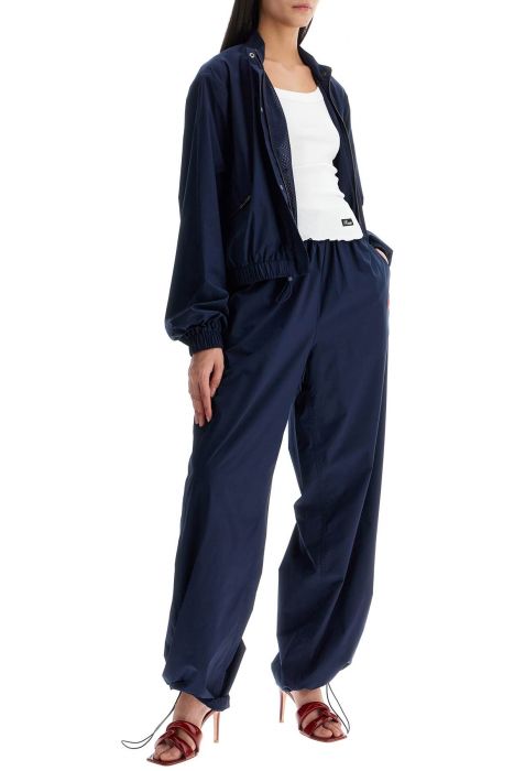 rotate sporty pants with embroidered logo design