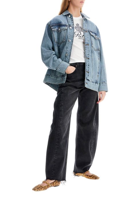 frame oversized denim jacket for