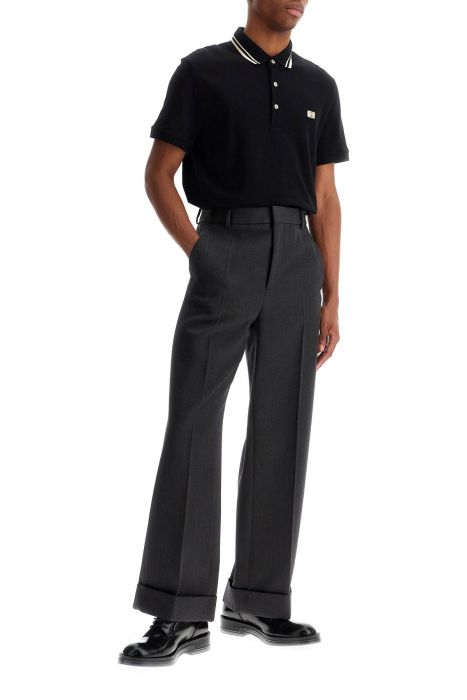 valentino garavani regular fit polo shirt with vlogo patch