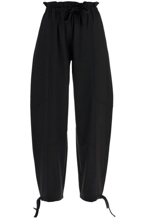 ganni viscose paperbag pants