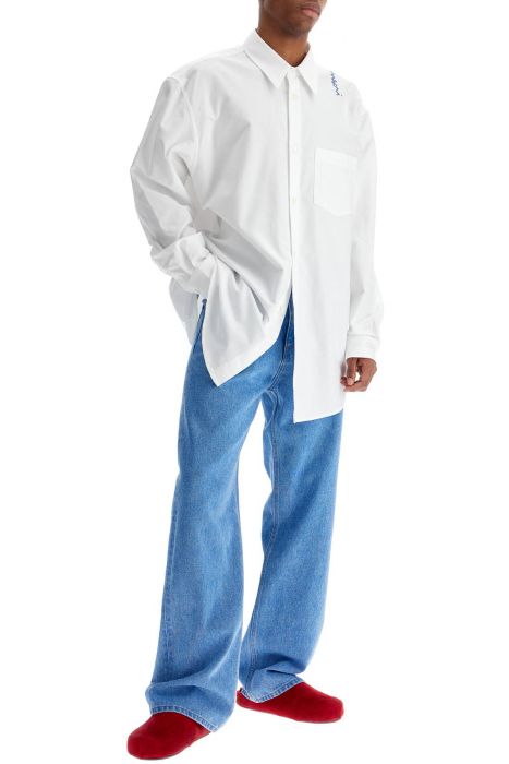 marni organic coated denim jeans in