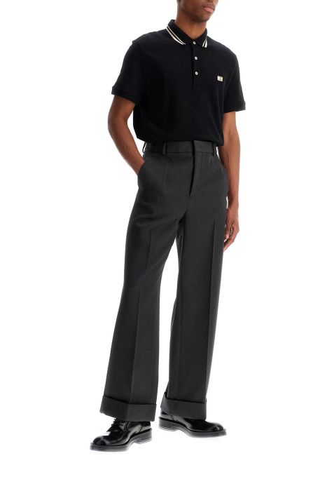 valentino garavani 'grain de poudre trousers with