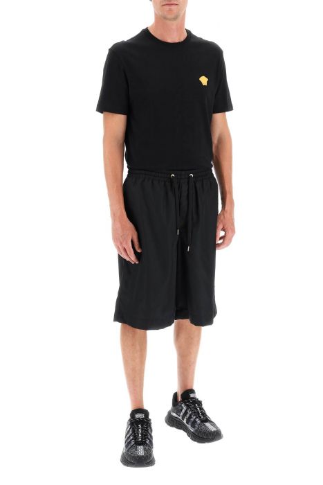 versace medusa embroidered t-shirt