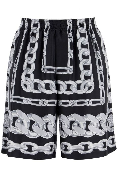 versace 'silk medusa chains bermuda
