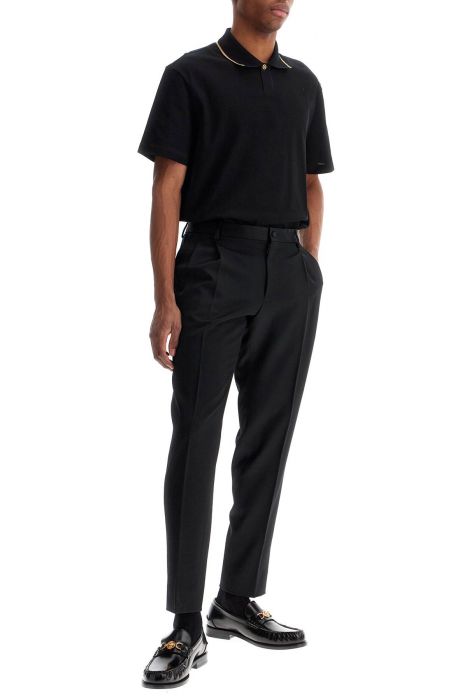 versace cotton piquã© polo shirt