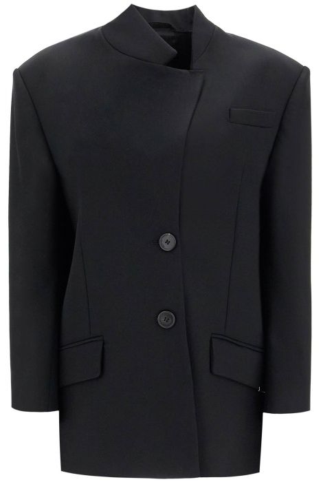 the attico asymmetric wool blazer for
