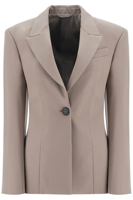 the attico single-breasted wool blazer