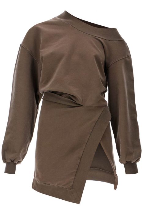 the attico lightweight fleece mini dress