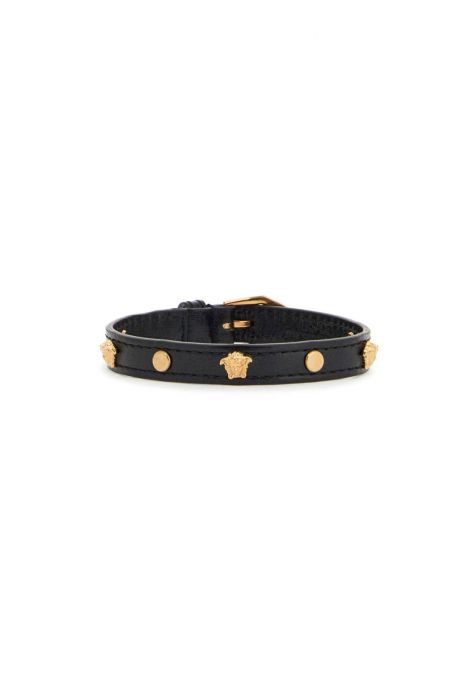 versace medusa leather bracelet