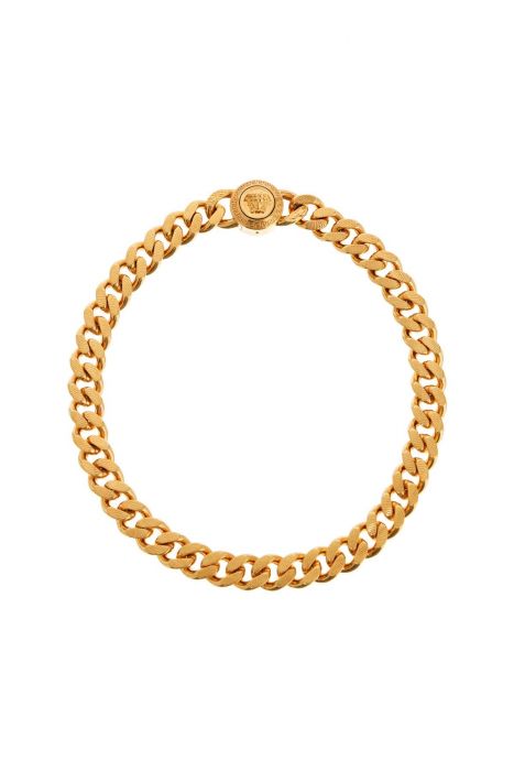 versace chain medusa necklace