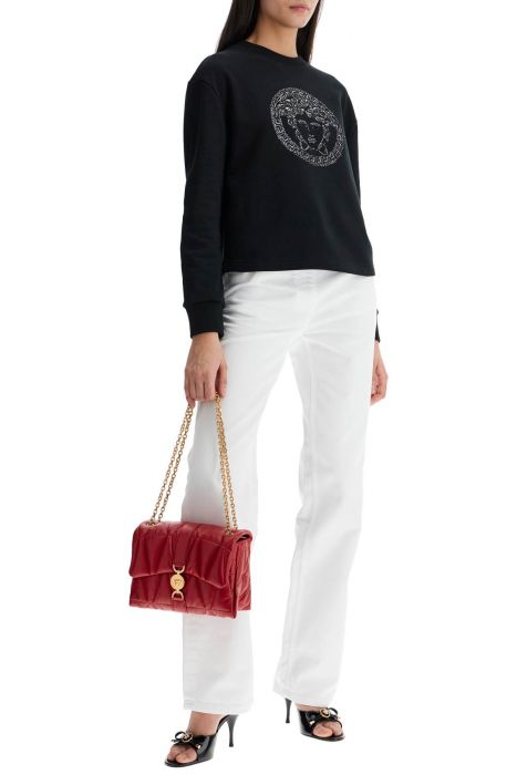 versace quilted shoulder bag kleio