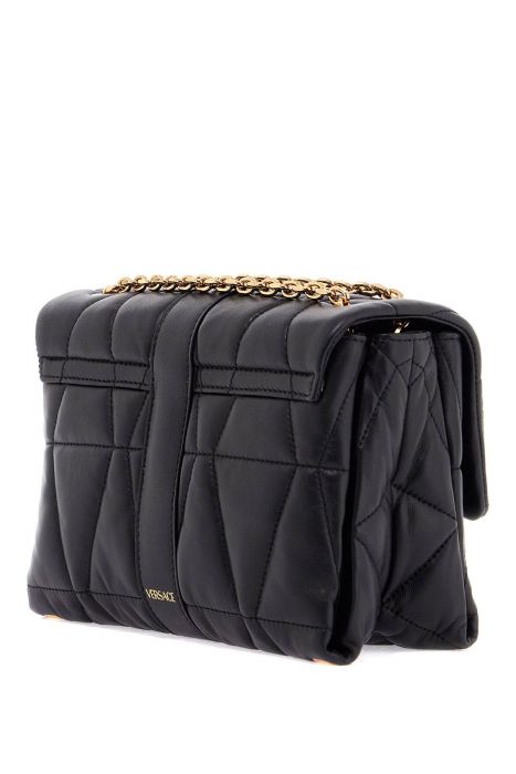 versace quilted shoulder bag kleio