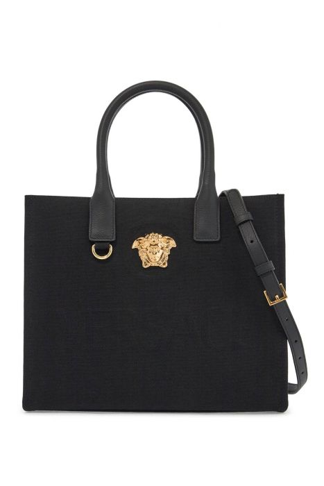 versace canvas small la medusa tote bag