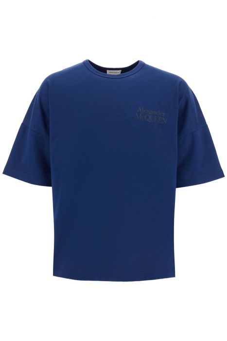 alexander mcqueen t-shirt logata oversize