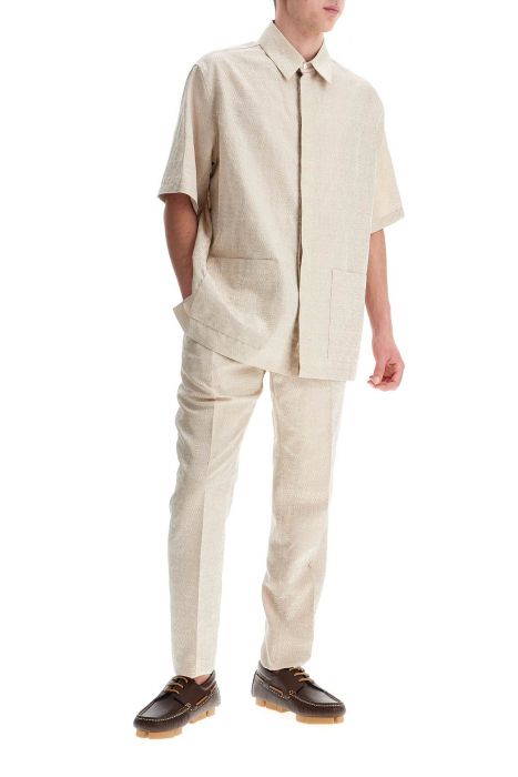 fendi short-sleeved ff labyrinth jacqu