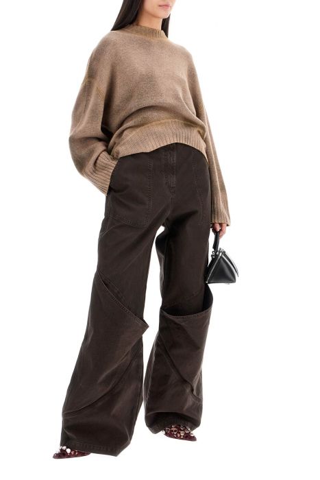 the attico asymmetric wool and cashmere pullover