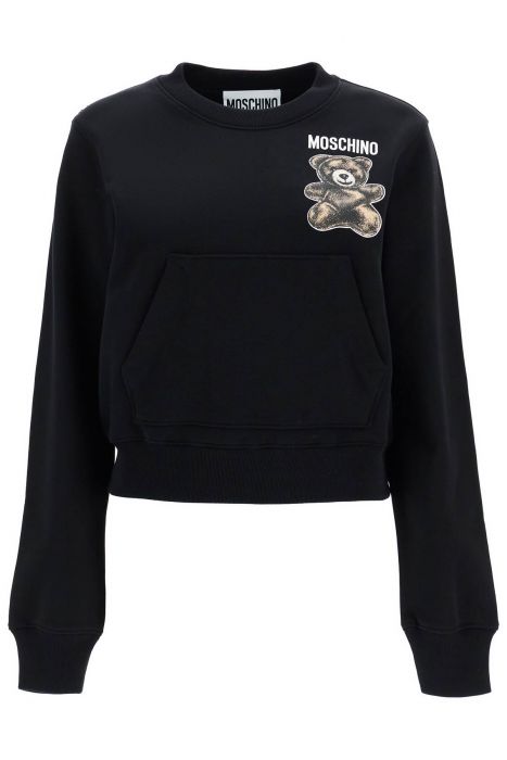 moschino felpa girocollo moschino teddy bear